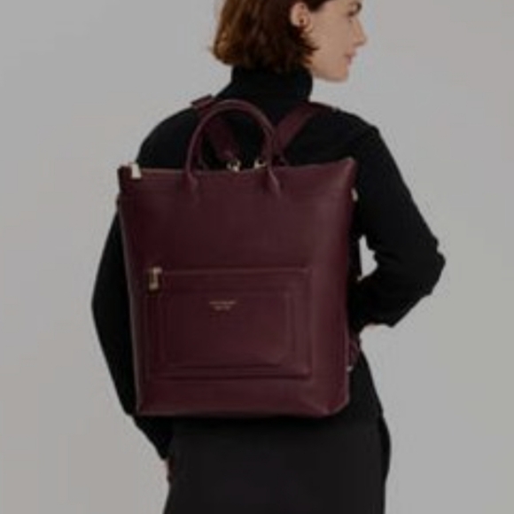 Kate Spade Convertible Walker Backpack Cherry Juice - Picture 2 of 16